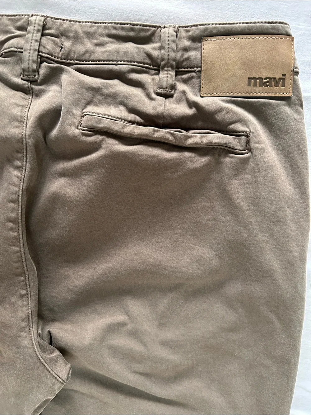 Mavi Edward Pants Mens 36x32 Slim Straight Brown Stretch Chino